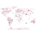 world map spring wall sticker kids room