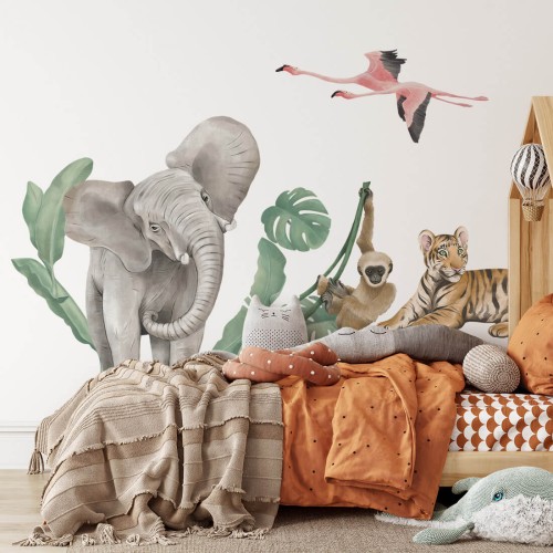 safari wall sticker for children