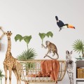 safari animals wall stickers for kids