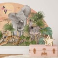 safari wall stickers pastelowe love