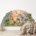 safari wall stickers pastelowe love