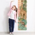 wall sticker safari height measure