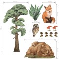 wall sticker forest animals