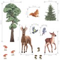 forest animals wall stickers for childrens room