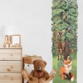 heigh measure wall sticker forest