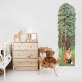 heigh measure wall sticker forest