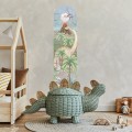 heigh measure wall sticker with dinosaurs