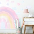 wall sticker rainbow pink