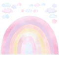 wall sticker rainbow pink