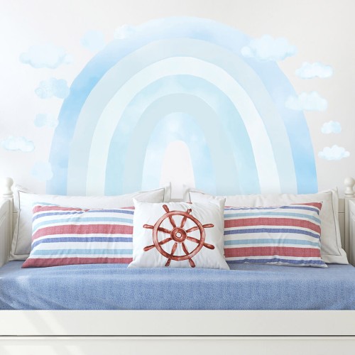 wall sticker rainbow blue