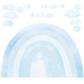 wall sticker rainbow blue