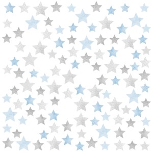 PASTELOWE LOVE - WALL STICKER STARS BLUE