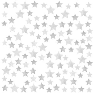PASTELOWE LOVE - WALL STICKER STARS GREY