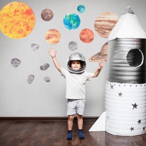 PASTELOWE LOVE - WALL STICKERS SOLAR SYSTEM