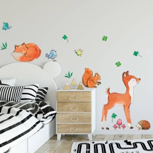 PASTELOWE LOVE - WALL STICKERS FOREST FRIENDS