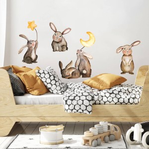 PASTELOWE LOVE - WALL STICKERS BUNNIES
