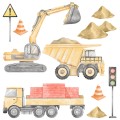 construction set wall stickers yellow