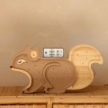 SQUIRREL LAMP CAPPUCCINO WOOD WITH PILOT
