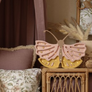 LITTLE LIGHTS - BUTTERFLY LAMP HONEY ROSE