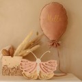 wooden bedside night lamp butterfly for girl