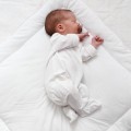 embroidered ecru baby horn