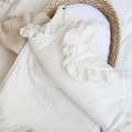 embroidered sleeping bag for infant ecru