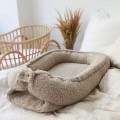 baby nest taupe teddy