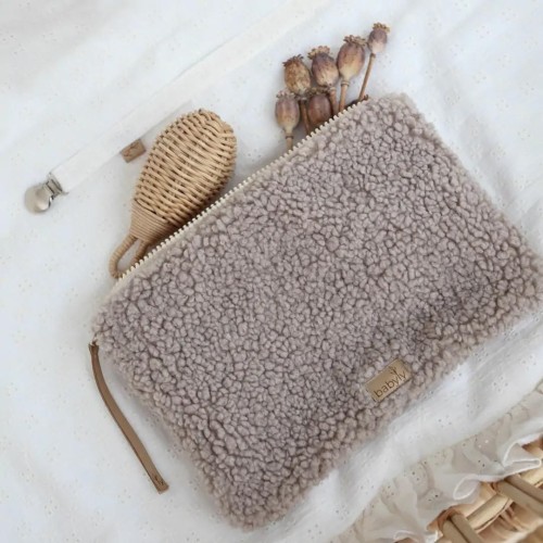 diaper organizer teddy taupe