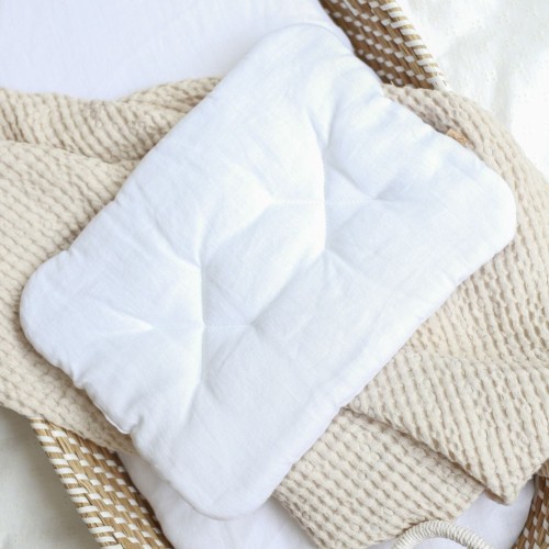 linen baby pillow