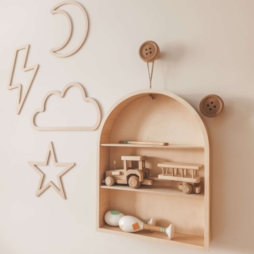 rainbow shelf for kids