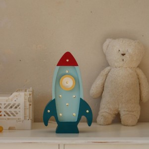 LITTLE LIGHTS - ROCKET MINI LAMP TEAL