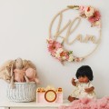 round decoration with name for kids