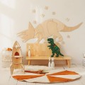 triceratops wooden wall decoration for boys