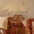 triceratops wooden wall decoration for kids