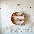 triceratops wooden wall decoration for kids room