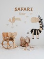 safari time wooden inscription for kids room