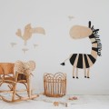 wooden wall decoration for kids room safari