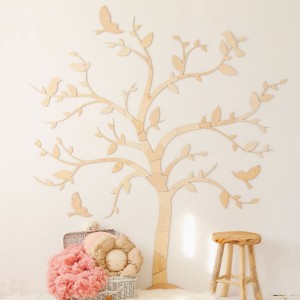 CUT IT NOW - WALL DECORATION TREE WITH BIRDS