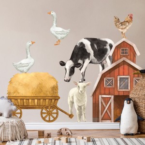 PASTELOWE LOVE - WALL STICKER FARM ANIMALS II