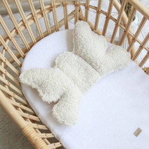 BABYLY - ANTI-SHOCK BUTTERFLY PILLOW TEDDY CREAM