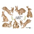 happy rabbits wonderland wallstickers