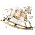 wall sticker rocking- horse