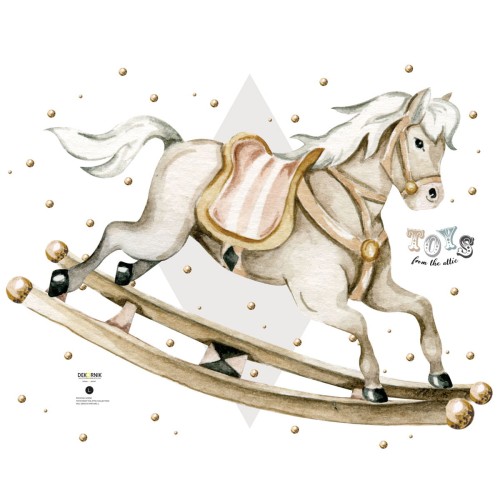 wall sticker rocking- horse
