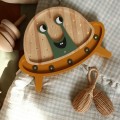 ufo wooden night lamp for children