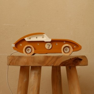 LITTLE LIGHTS - MINI RACE CAR LAMP MUSTARD