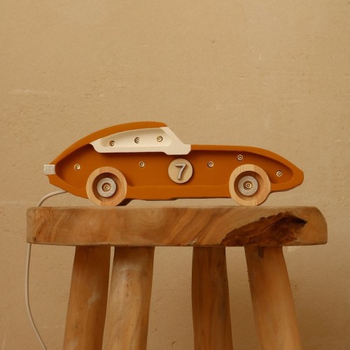 little lights wooden lamp race car