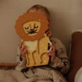 wooden night lamp lion little lights
