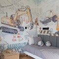 wallpaper for boys room construction site