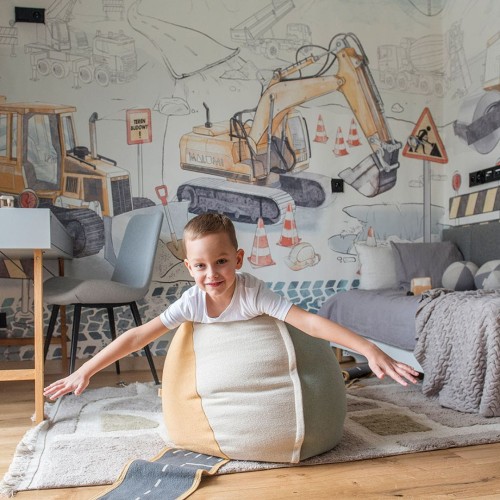 wallpaper for boys room construction site