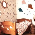 wallpaper birds beige
